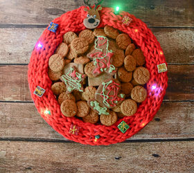 ugly christmas sweater cookie serving tray party idea, christmas decorations