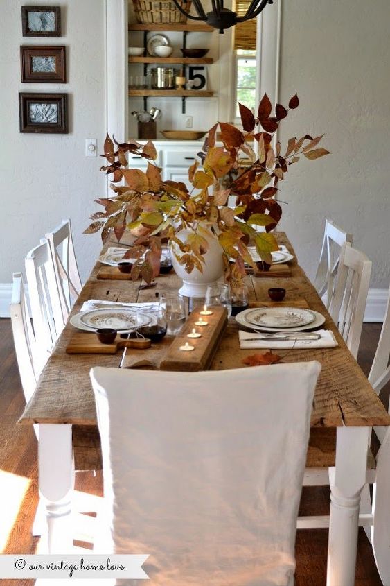 how much to charge someone to paint their furniture, painted furniture, Natural Beautiful Thanksgiving Table