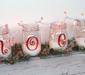 how to make noel mason jars, christmas decorations, mason jars, seasonal holiday decor