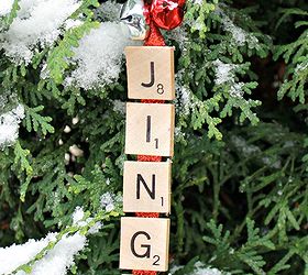 jingle bells scrabble ornament, christmas decorations, crafts, seasonal holiday decor