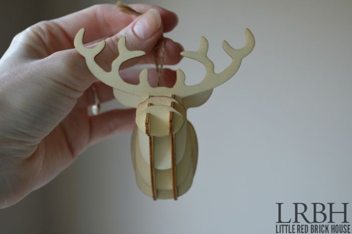 hpw to make a 3 d deer head ornament, christmas decorations, crafts, seasonal holiday decor