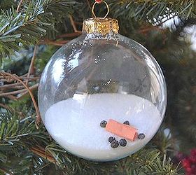 craft idea for an easy melted snowman ornament, christmas decorations, seasonal holiday decor