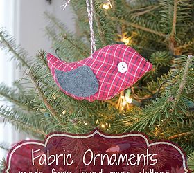 fabric ornaments from loved one s clothing a special memento, christmas decorations, crafts, repurposing upcycling, seasonal holiday decor