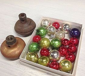 create a little christmas tree farm, Little glass ornaments