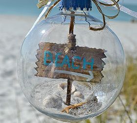 how to make a beach themed christmas ornament, christmas decorations, crafts, seasonal holiday decor