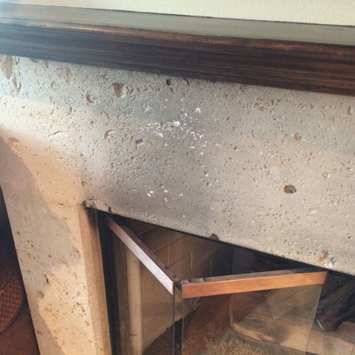 how to clean a pourous unsealed fireplace tile, cleaning tips, fireplaces mantels, how to, tiling