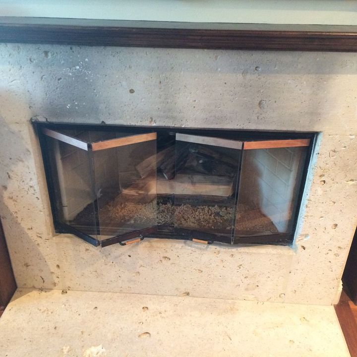 how to clean a pourous unsealed fireplace tile, cleaning tips, fireplaces mantels, how to, tiling