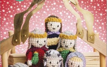 Adorable Knitted Nativity Characters for Christmas.