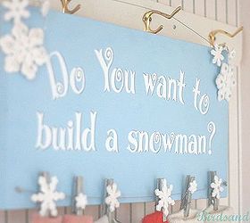 how to make a frozen inspired snowman sign, crafts, seasonal holiday decor