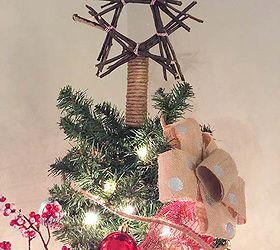 how to make a twig tree topper, christmas decorations, crafts, seasonal holiday decor