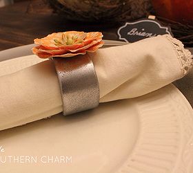 pvc pipe faux metal napkin rings how to, christmas decorations, crafts, repurposing upcycling