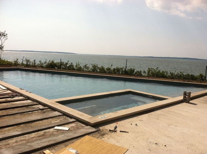 pool spa built on the bluffs of southampton by patrick kenney, outdoor living, pool designs, spas
