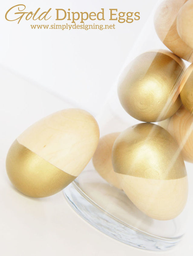huevos de pascua baados en oro