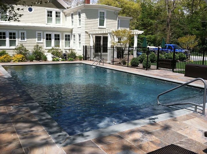 westhampton 20 40 gunite pool patio installation by patrick kenney, decks, pool designs