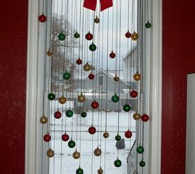 diy christmas window decoration, christmas decorations, home decor, how to, seasonal holiday decor, window treatments
