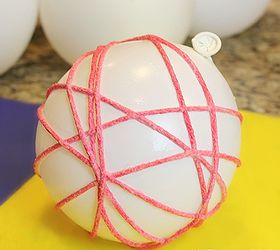 how to make yarn ball ornaments, christmas decorations, seasonal holiday decor