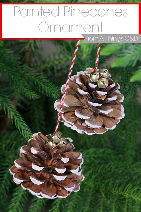 painted pinecones ornament, christmas decorations, crafts, seasonal holiday decor