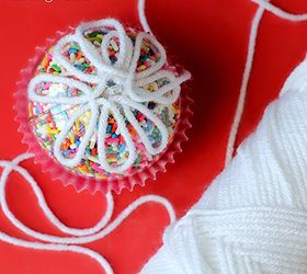 cupcake sprinkles ornament, christmas decorations, crafts, seasonal holiday decor