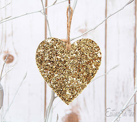 how to make a gold heart ornament, christmas decorations, crafts, seasonal holiday decor