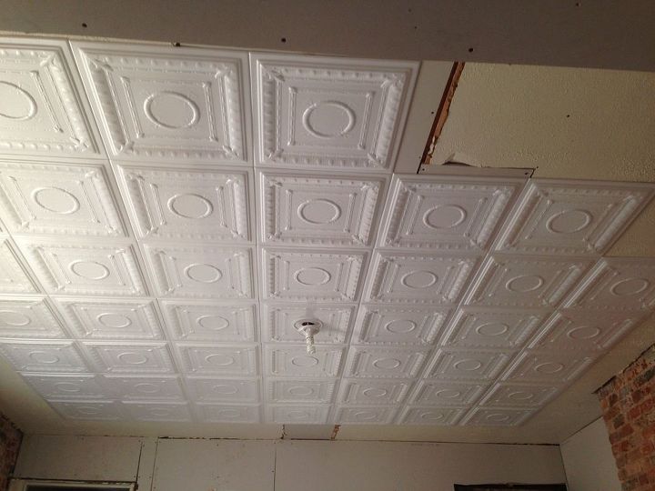 Super easy DIY faux tin ceiling Hometalk Super easy DIY faux tin ceiling Hometalk