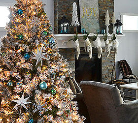 a teal green vintage inspired christmas home tour, home decor
