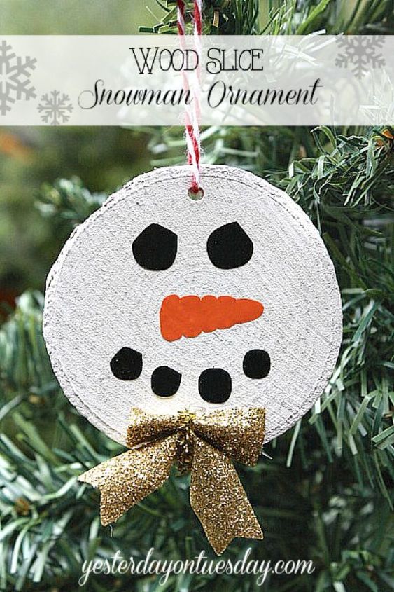 how to make a rustic snowman ornament, christmas decorations, crafts, seasonal holiday decor