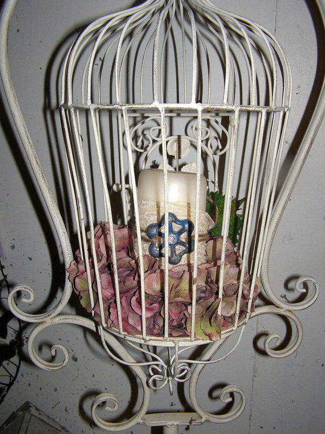 salvage candle holders, chalk paint, repurposing upcycling