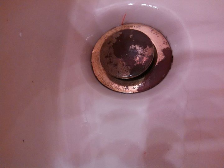 rusted sink drain