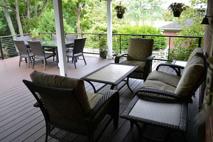 outdoor enthusiasts get new deck and hot tub, decks, outdoor living, patio, spas, Deck Lounge Area
