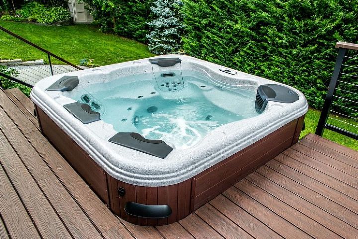the right spa installation makes all the difference, decks, outdoor living, spas, Hot Tub Privacy Screen