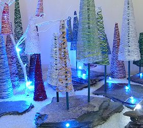 how to make a lighted christmas tree project, christmas decorations, crafts, seasonal holiday decor, My little forest