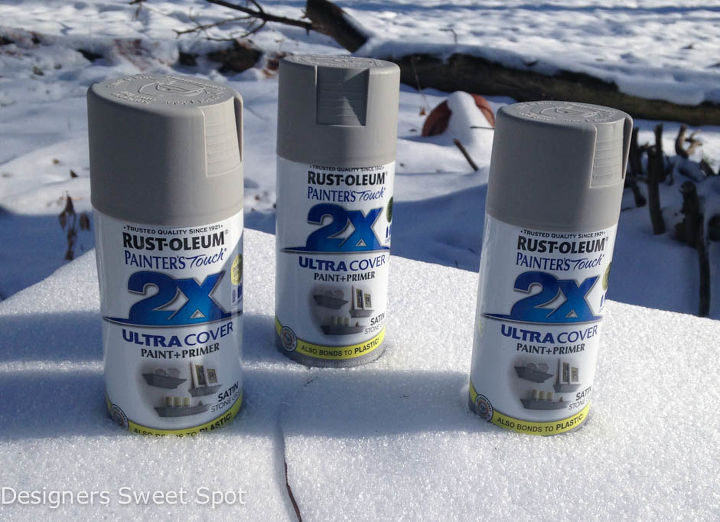 spray painted christmas tree, christmas decorations, home decor, painting, seasonal holiday decor