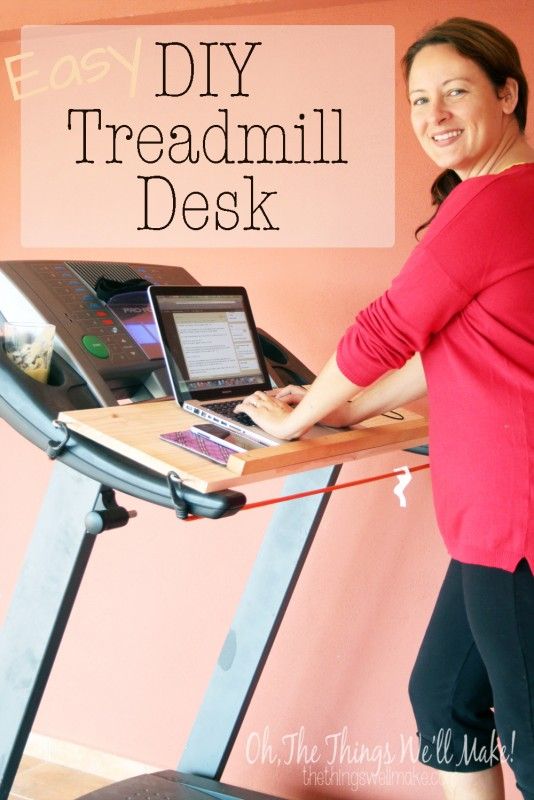 easy diy treadmill desk, diy, repurposing upcycling, woodworking projects