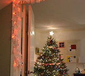 how to make scrap fabric light garland, christmas decorations, lighting, seasonal holiday decor