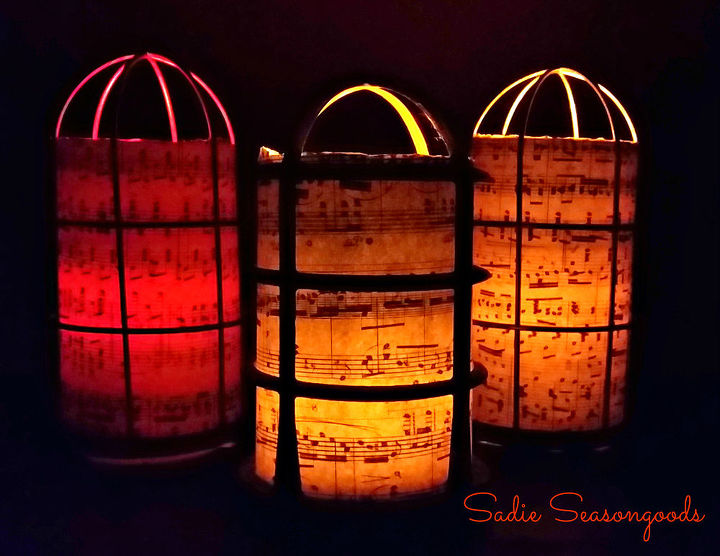 how to make a salvaged industrial light cage luminaria, crafts, lighting, repurposing upcycling
