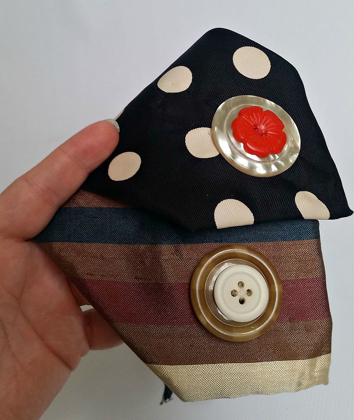 how to turn a necktie into a coffee cozy, crafts, how to, repurposing upcycling