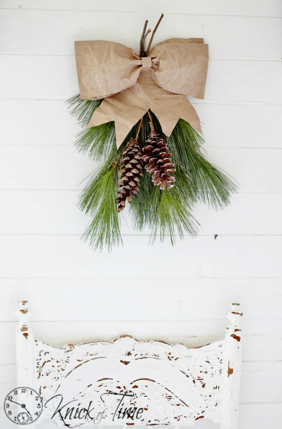 how to make a rustic paper bow, christmas decorations, crafts, seasonal holiday decor