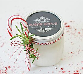 how to make peppermint sugar scrub as a holiday gift, crafts, mason jars, seasonal holiday decor