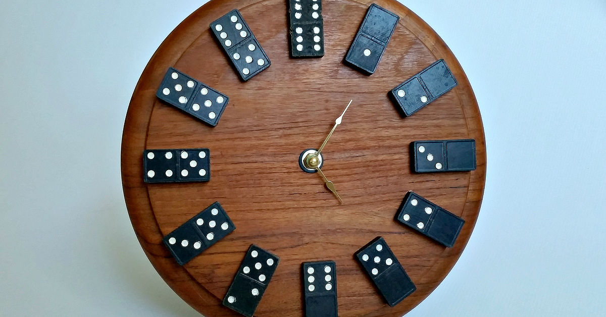 How to make a repurposed domino clock Hometalk