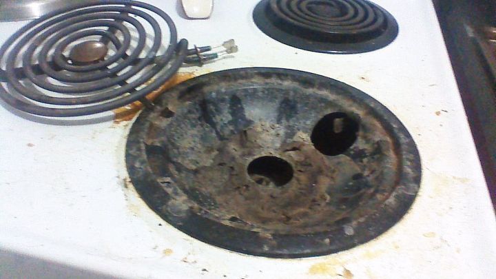 q how to clean built in grease off of a stove, appliances, cleaning tips, diy
