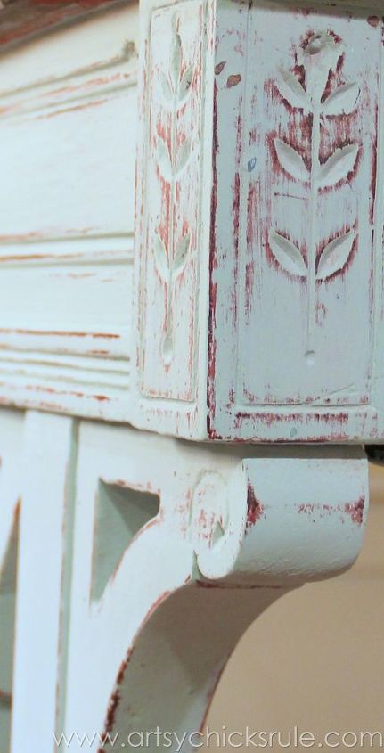 update idea with chalk paint for an old carved desk, chalk paint, painted furniture