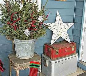 how to make junk outdoor christmas decorations, christmas decorations, outdoor living, seasonal holiday decor