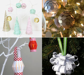 DIY Paper Christmas Tree Ornaments