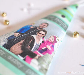 How To Make Fabric Newsletter Ornaments With Family Photos Hometalk