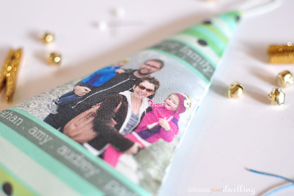 How To Make Fabric Newsletter Ornaments With Family Photos Hometalk