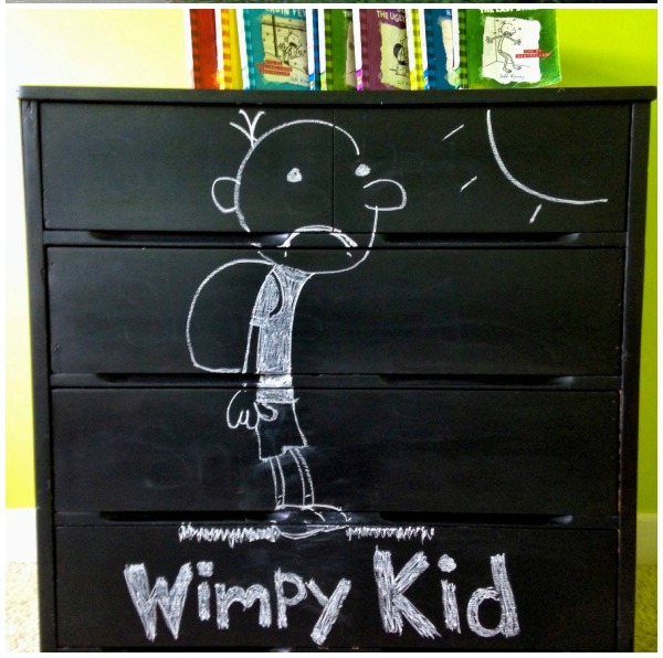 diy dresser chalkboard kids customized, chalkboard paint, painted furniture