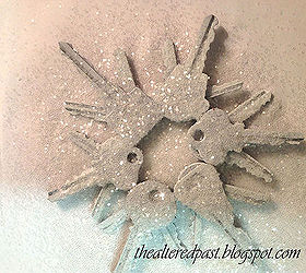 make a snowflake ornament from old keys, christmas decorations, crafts, repurposing upcycling, seasonal holiday decor