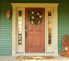 front door transformation using paint and hardware, doors, painting