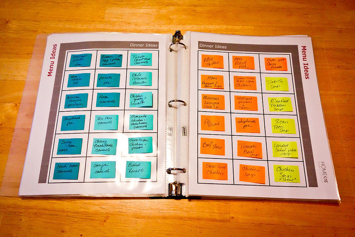meal planning made easy, organizing