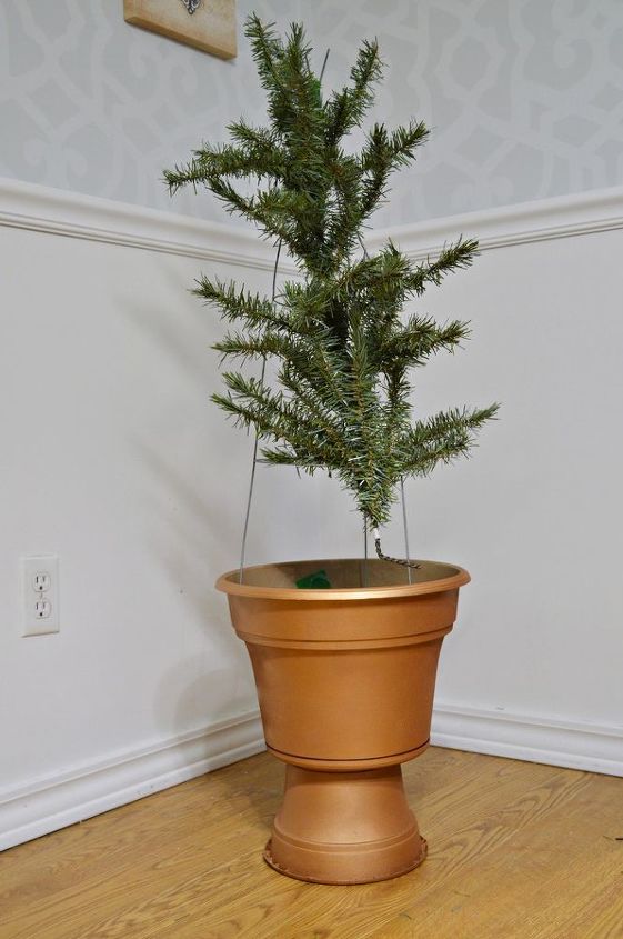 turn your old tree into topiaries, christmas decorations, porches, repurposing upcycling, seasonal holiday decor